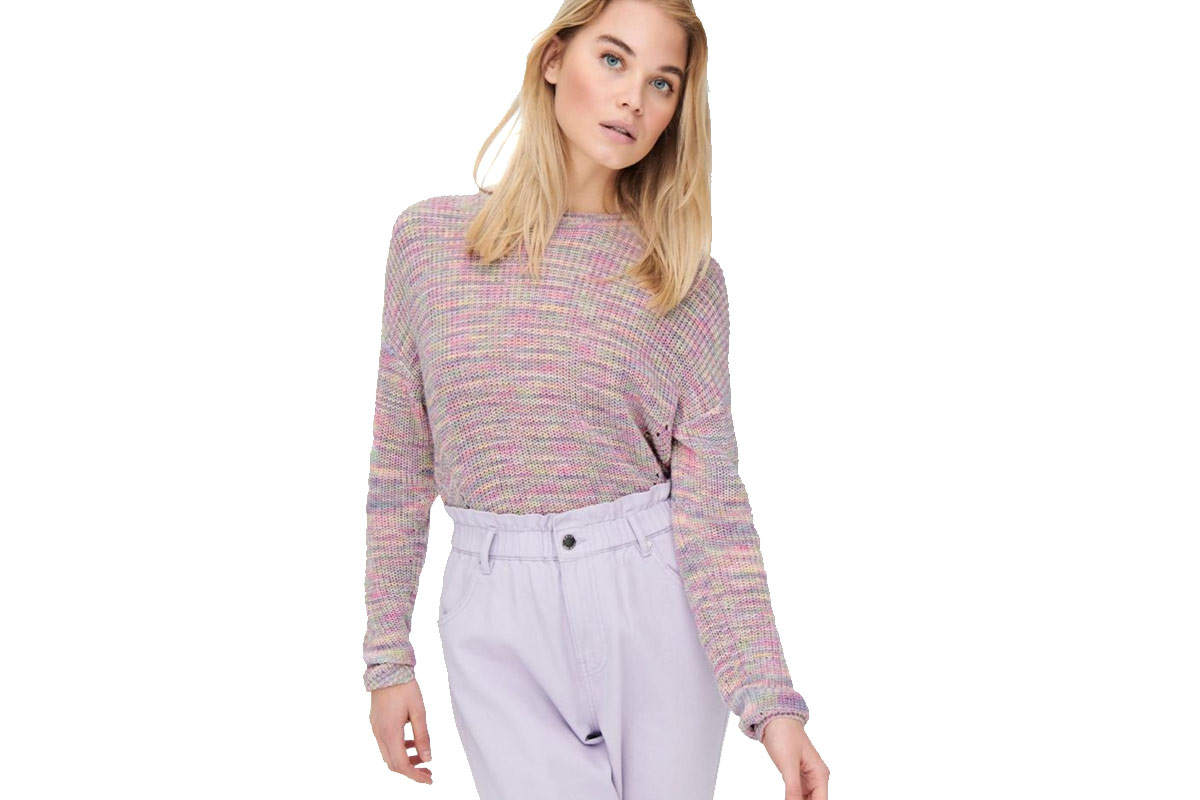 Only Onlninni Life Pullover Cc Knit (15246020 THISTLE) Φούξια